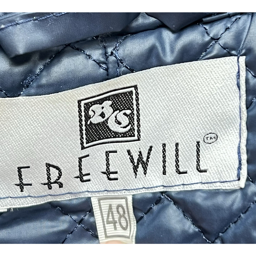BC Freewill Cropped Micro Puffer Jacket & Vest Size Small Navy Bright Floral - Picture 5 of 12
